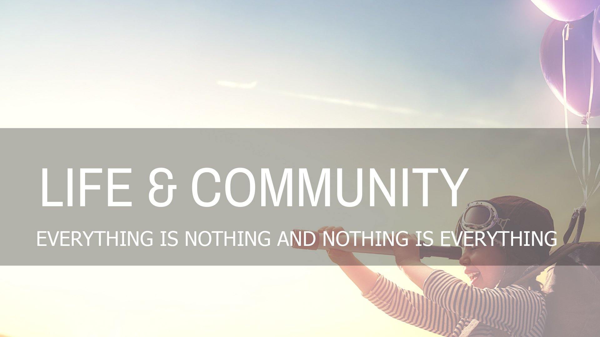 Everything Is Nothing and Nothing Is Everything