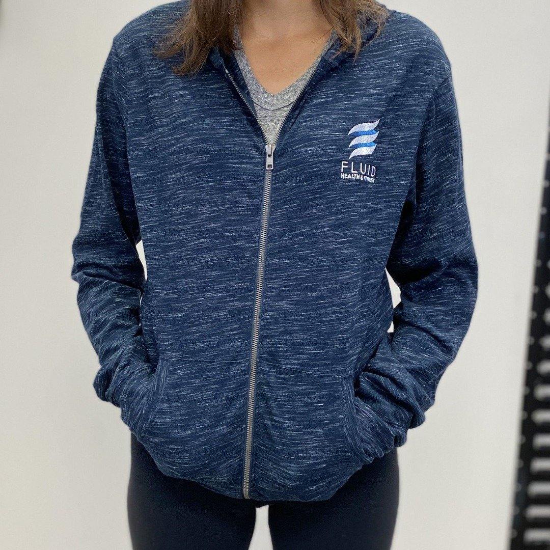 Women's Lightweight Full Zip Hoodie - Fluid Health and Fitness
